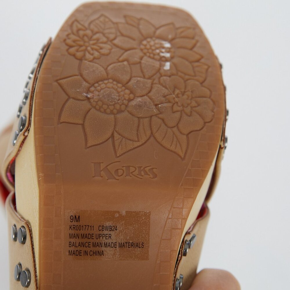 KORKS Faux Leather Draya Platform Sandal Women's Size 9 - Picture 9 of 11